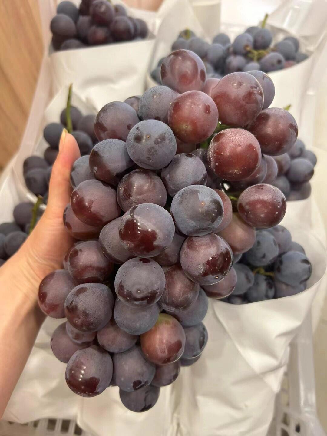 🍇夏黑葡萄甜到犯规！ 果肉紧实脆嫩，汁水 配图3