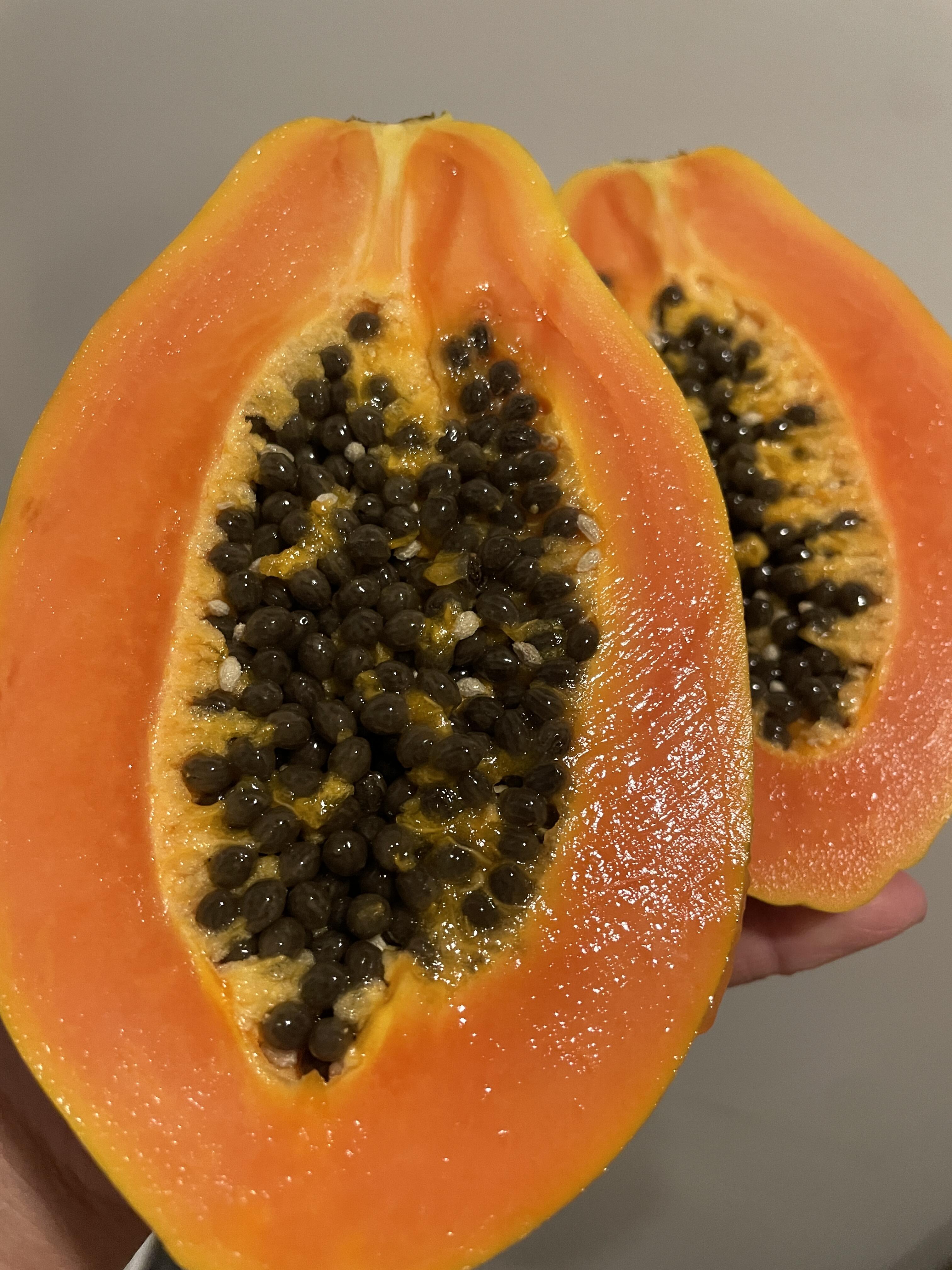 🧡 牛奶木瓜！ 切开果肉橙红诱人🟠 像牛 配图1