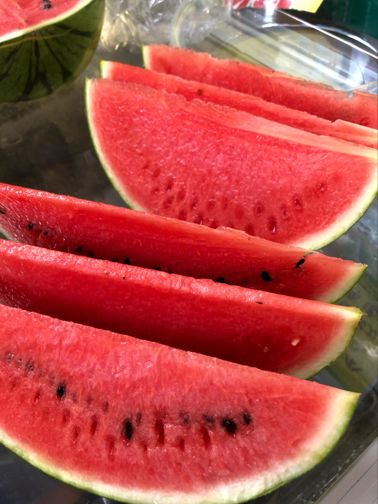 🍉黑美人西瓜甜到心底～ 果肉鲜嫩，汁水甘 配图2