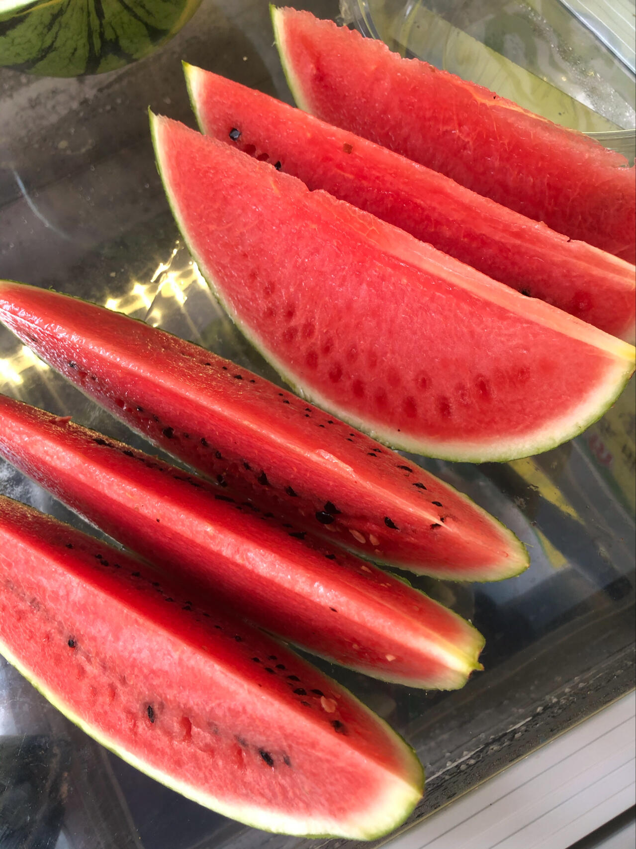 🍉黑美人西瓜甜到心底～ 果肉鲜嫩，汁水甘 配图1