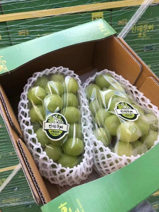 乐拉韩国🇰🇷香印青提皮薄多汁，颗粒饱满， 配图1