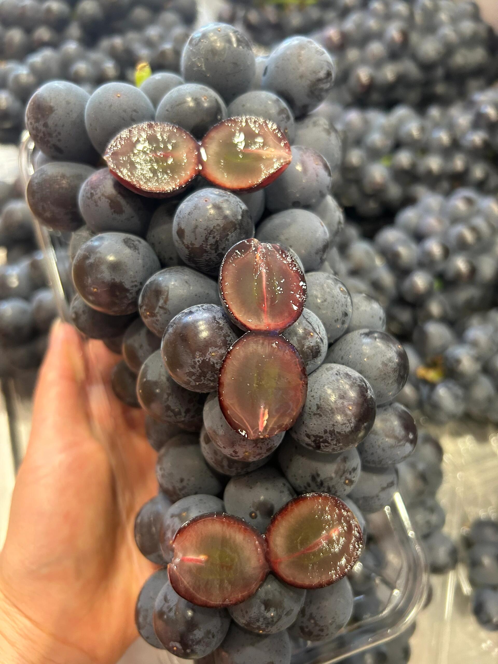 🍇 夏黑葡萄上市！🍇 紫黑发亮像黑珍珠～ 配图2