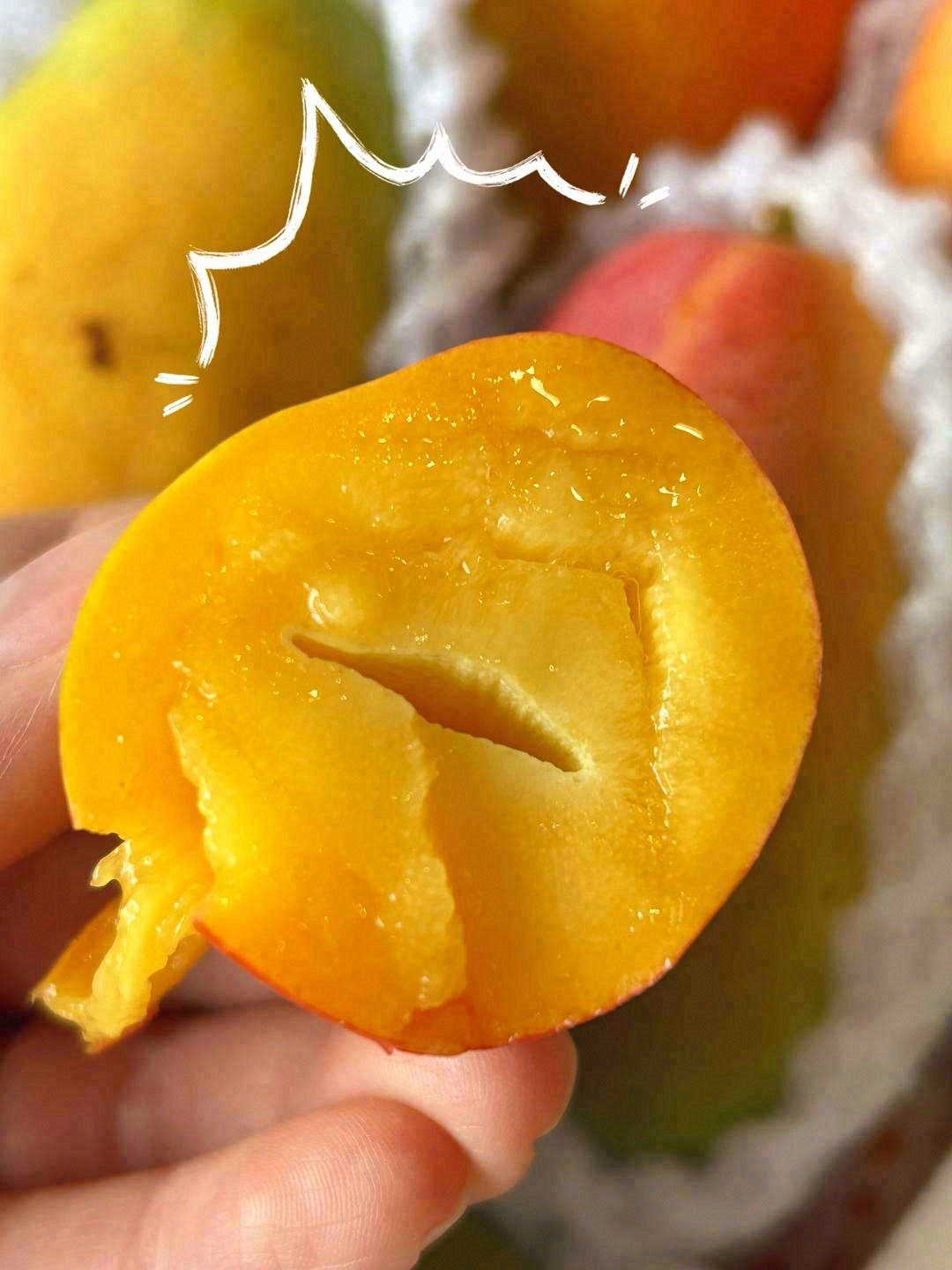 🥭贵妃芒是微信表情里的芒果本芒😍 外皮薄 配图3