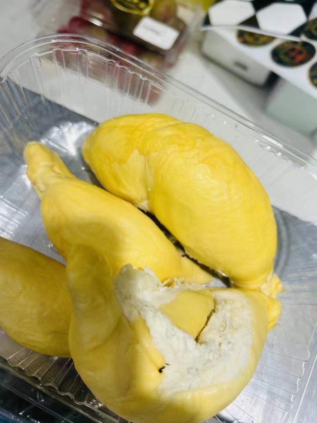 ✨干尧榴莲✨开剥? 青皮大黄肉?个个圆滚 配图2