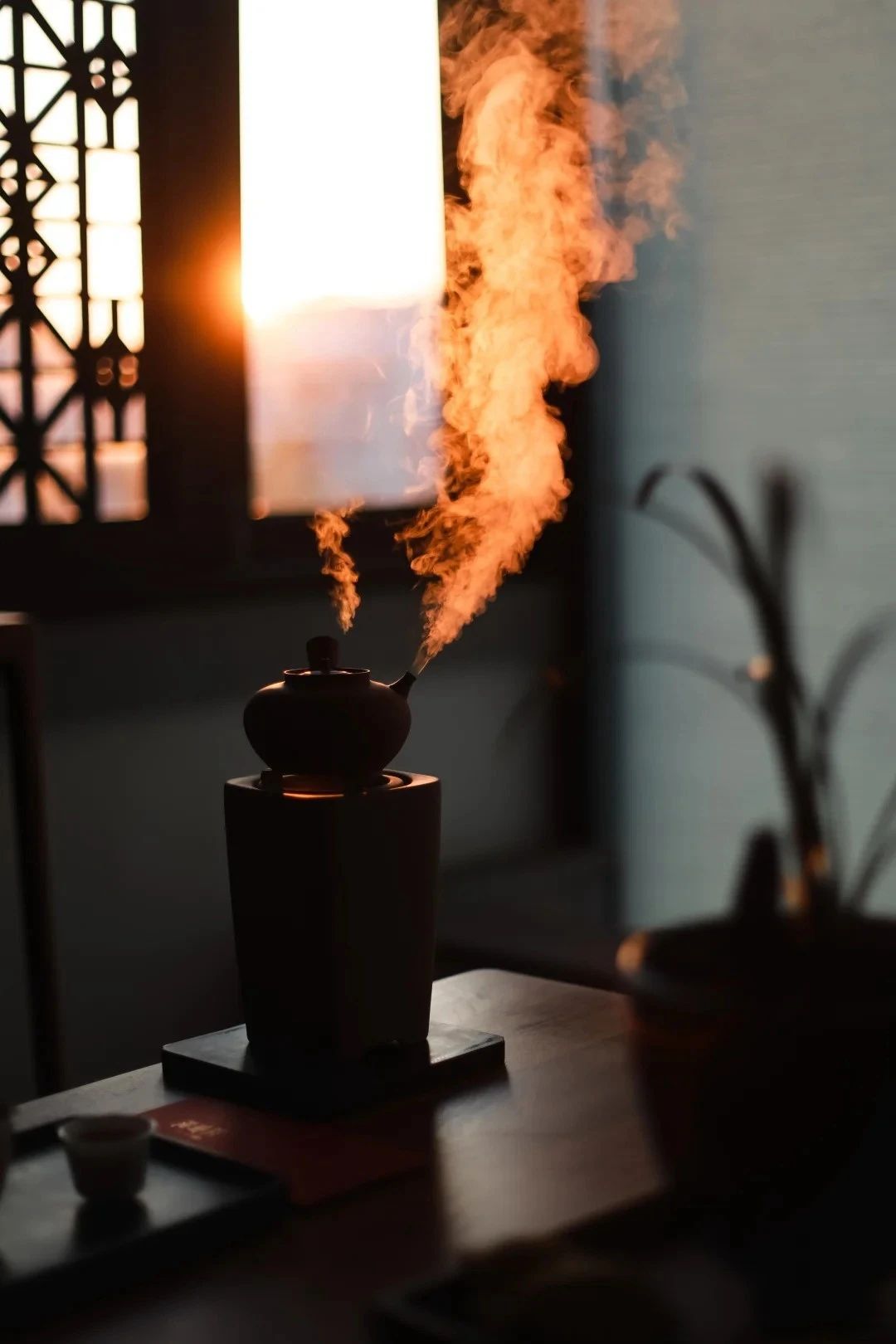 寒意渐起，普洱熟茶喝起来 香甜醇厚的茶汤