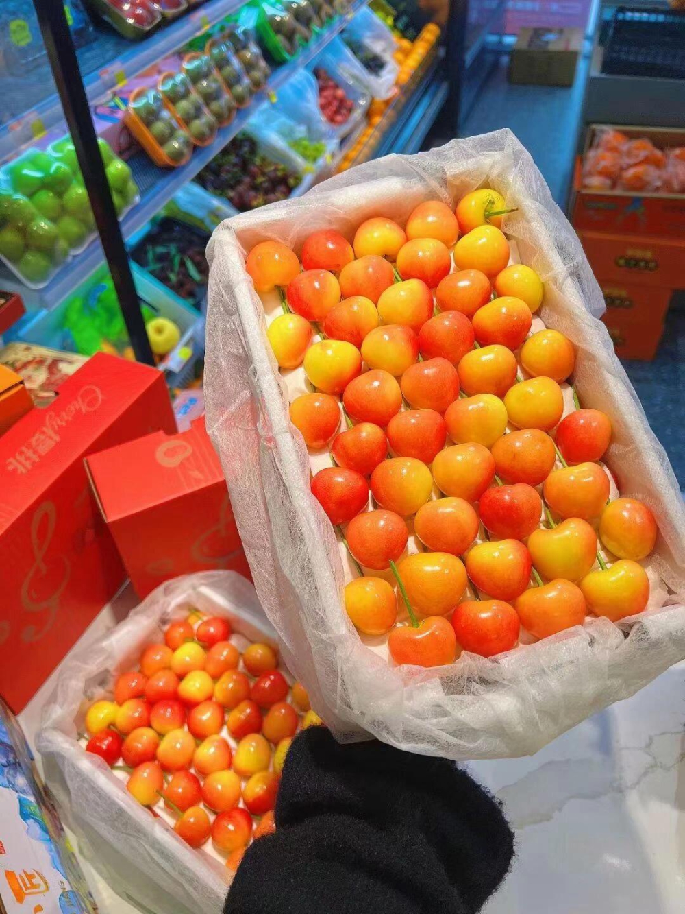 🌸春天的第一颗.顶尖货 -美国红黄樱桃🍒 配图1