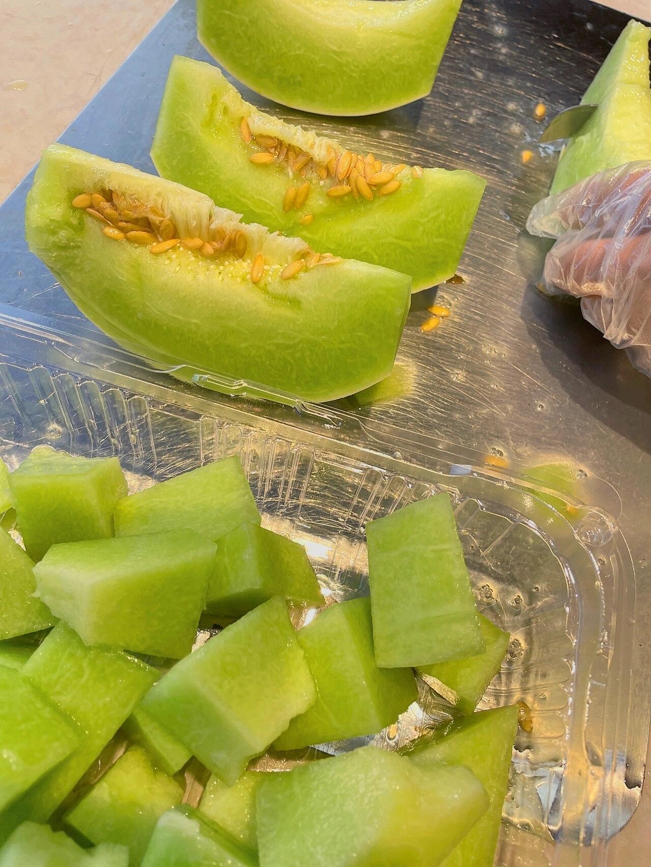 比冰淇淋还甜的玉菇甜瓜🍨，香糯多汁，甜蜜 配图1