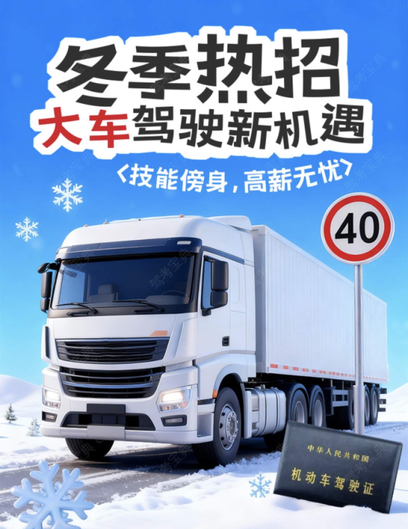 🔥 十二月驾校热，大车培训火 🚍驾驭大车