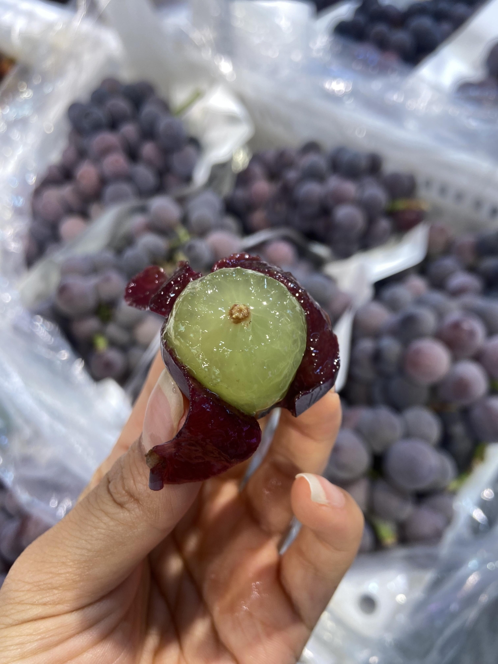 🥰大家有爱吃葡萄的嘛？这个巨峰葡萄🍇也太 配图1