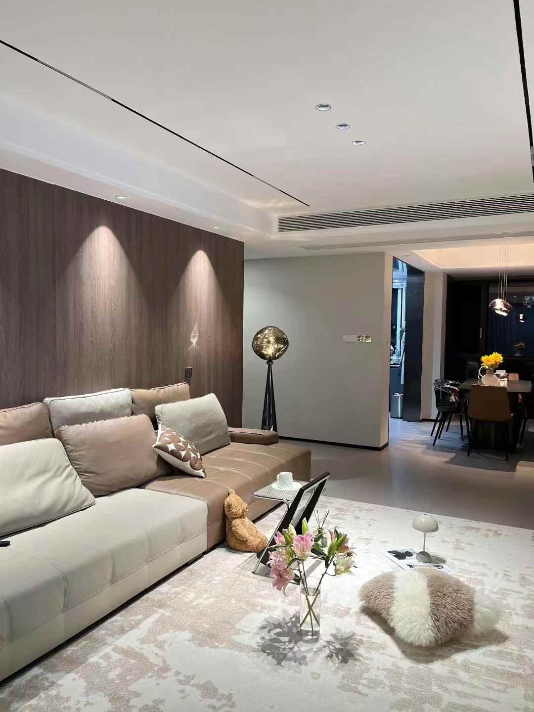 今日美图分享： 简洁舒适有质感氛围感的现代简约风客厅[玫瑰] 配图5
