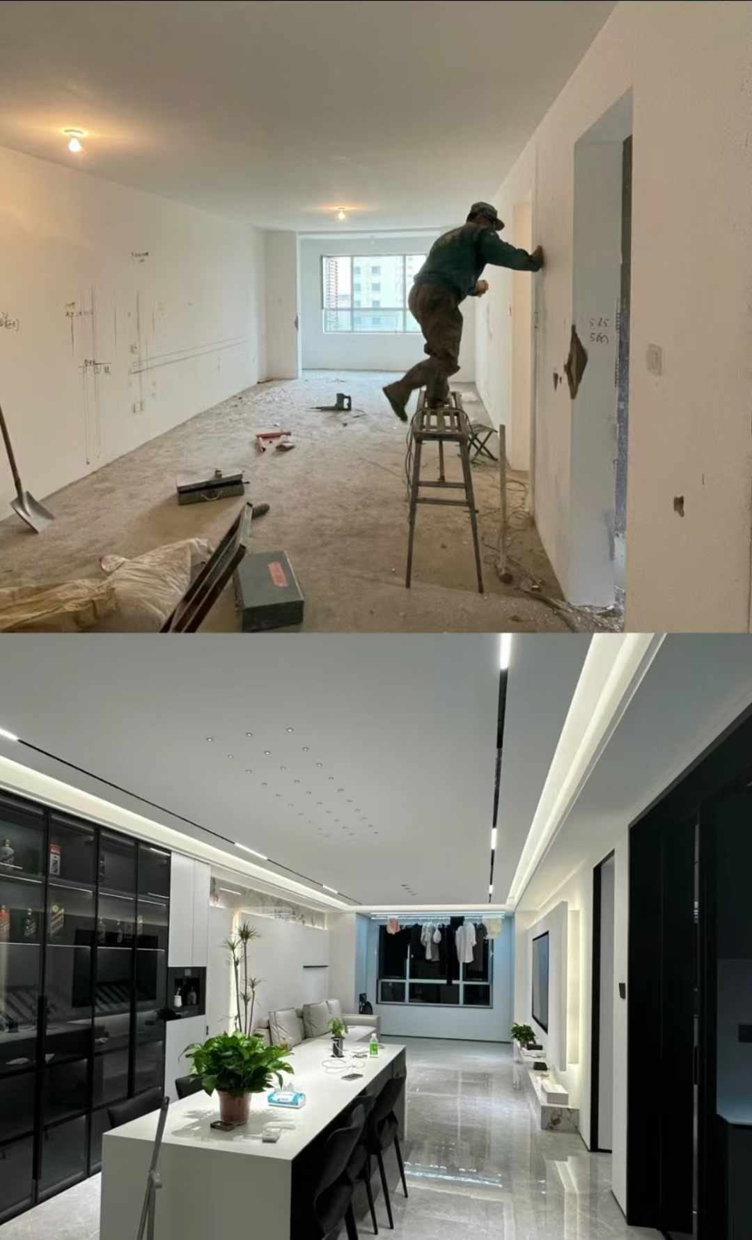 经营一家装修小店， 既是老板，也是员工。