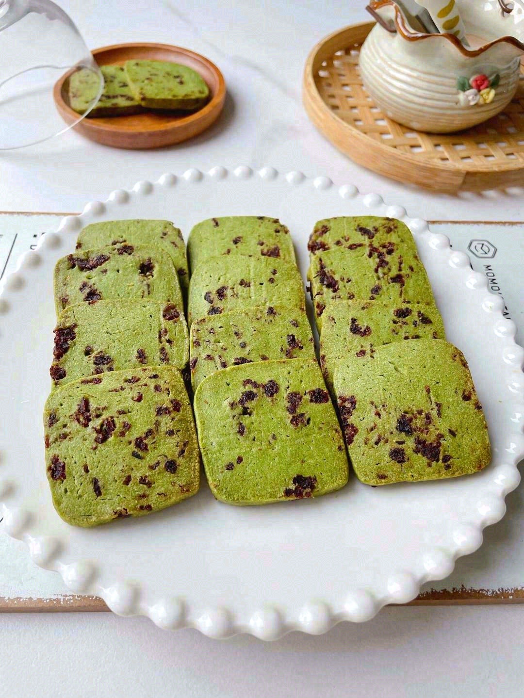 曲奇就吃抹茶味的‼️ 翠绿的颜色💚，吃起 配图2