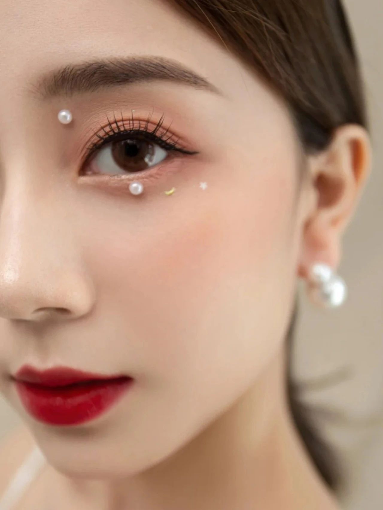 婚纱照怎么能没有精致的妆容 鲜花点缀 ✔