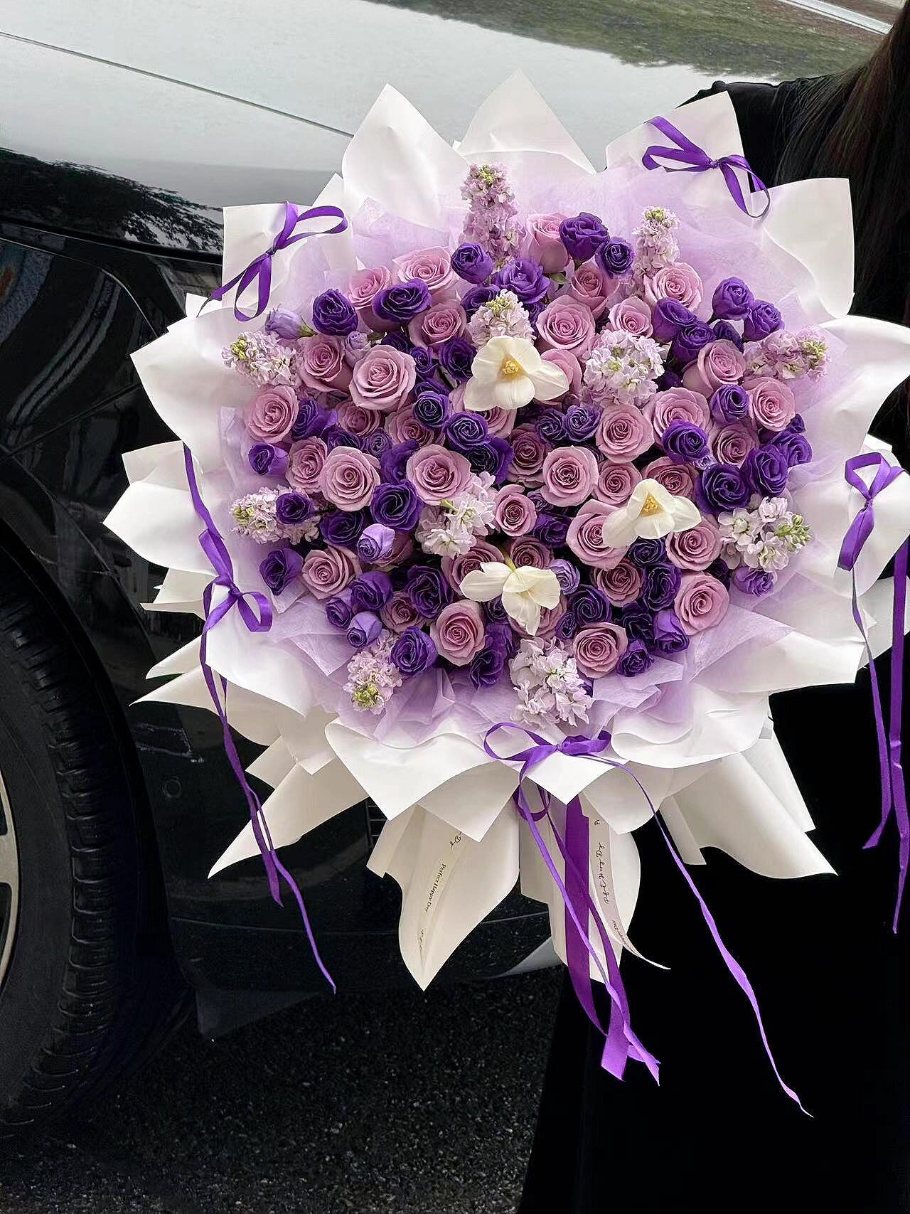 海洋之歌玫瑰花束💜 冷艳又高级 💃完全是 配图2