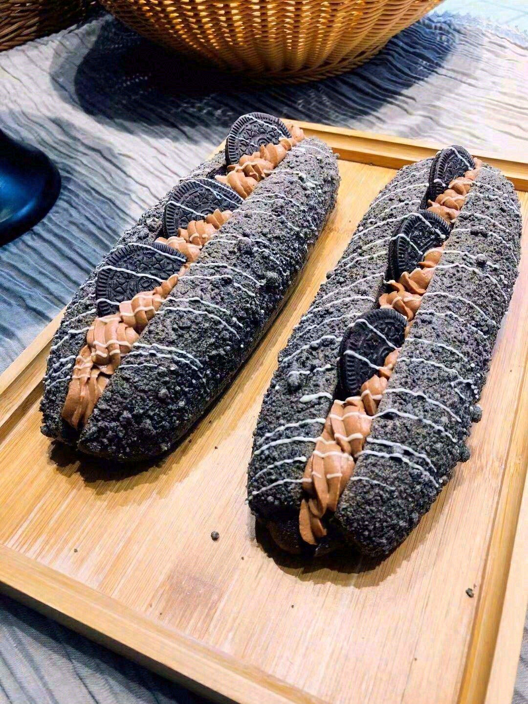 🍪脆脆的奥利奥饼干，一口流心的可可奶酪酱
