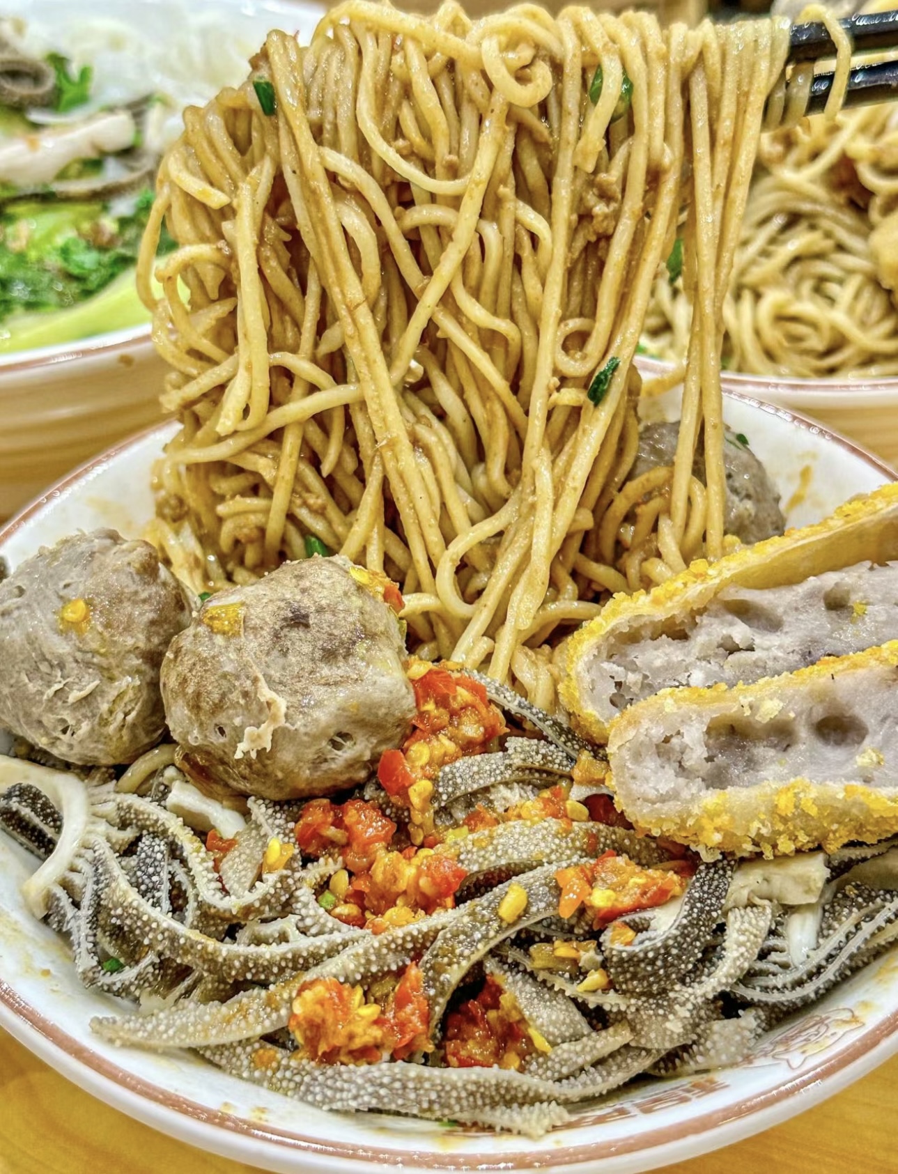 客家腌面，独特风味。面条劲道有嚼劲，配上 配图3