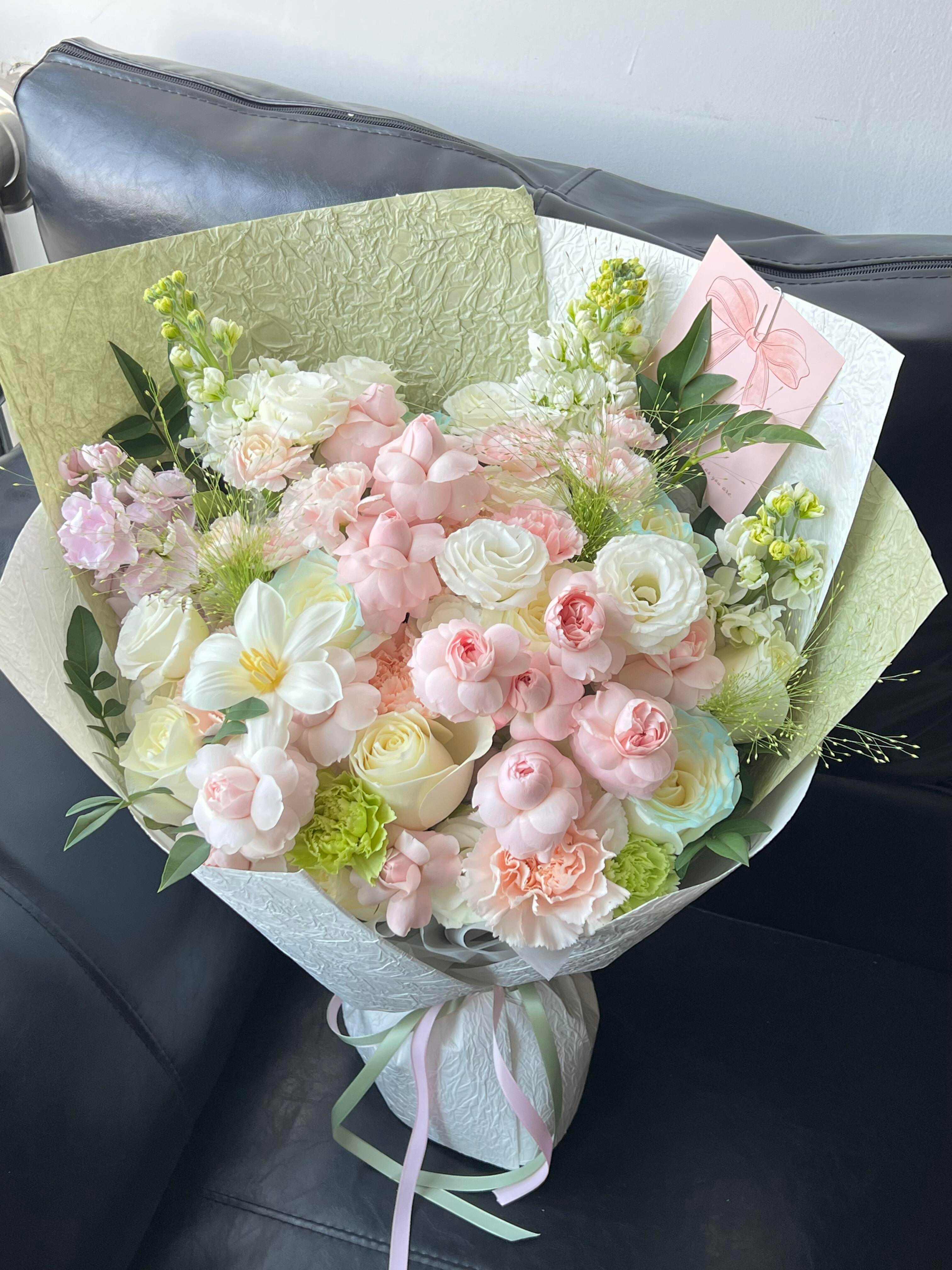 低饱和粉绿配色🌸🍀 温柔又清新 不挑场合 配图2
