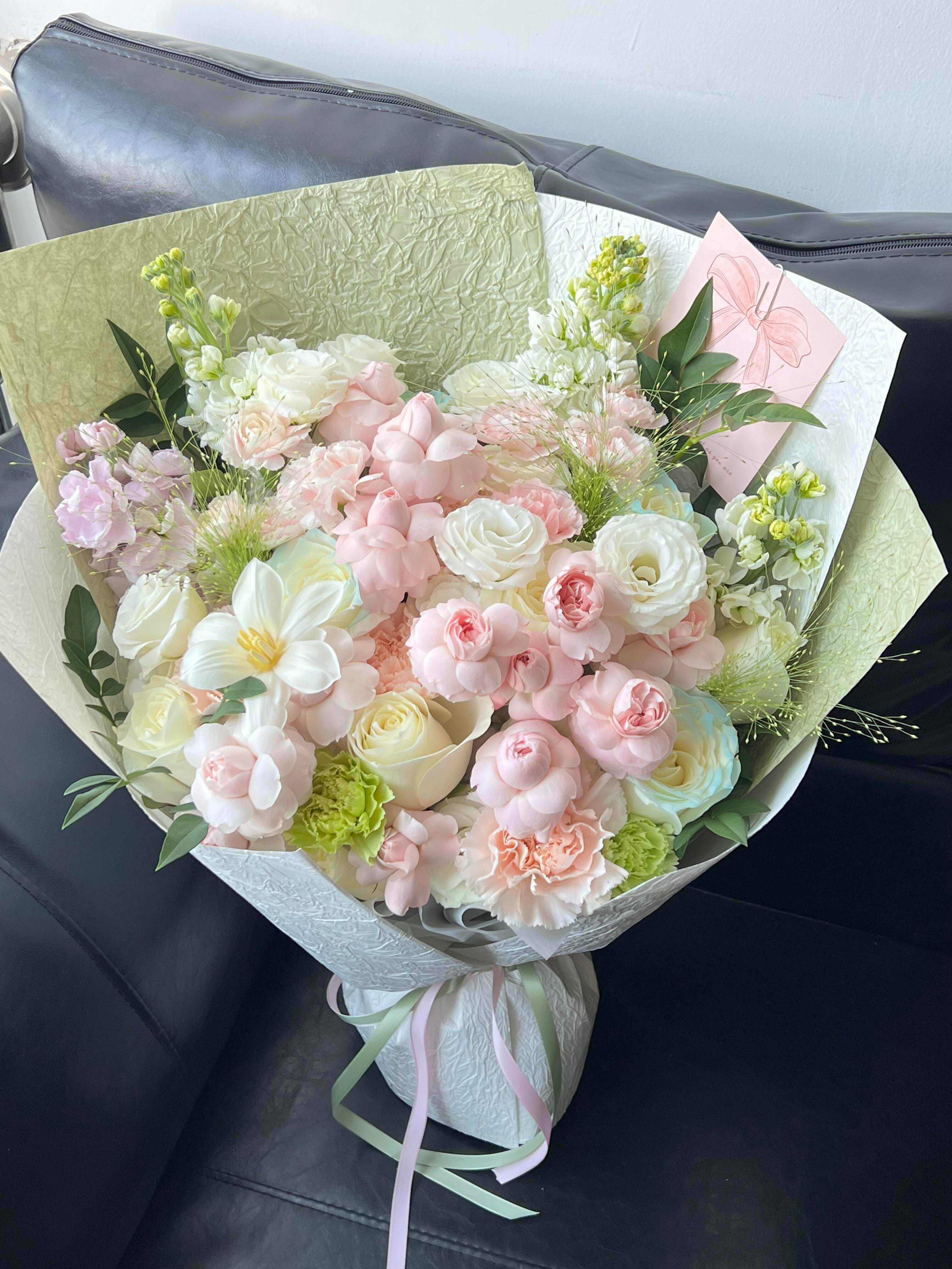 低饱和粉绿配色🌸🍀 温柔又清新 不挑场合 配图1