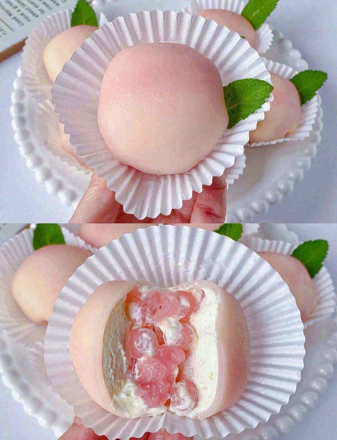软糯Q弹一口满足蜜桃雪媚娘🍑 圆滚滚，胖 配图1