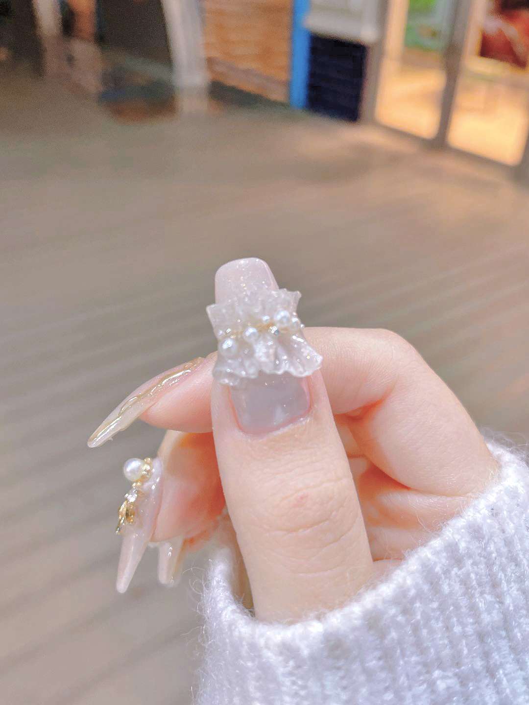 仙女小裙摆美甲✨ 真的超级美！啊啊！ 配图1