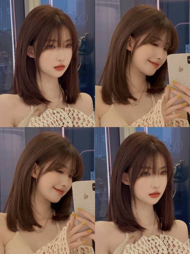低层次感锁骨发~ 减龄瘦脸显脸小修饰脸型