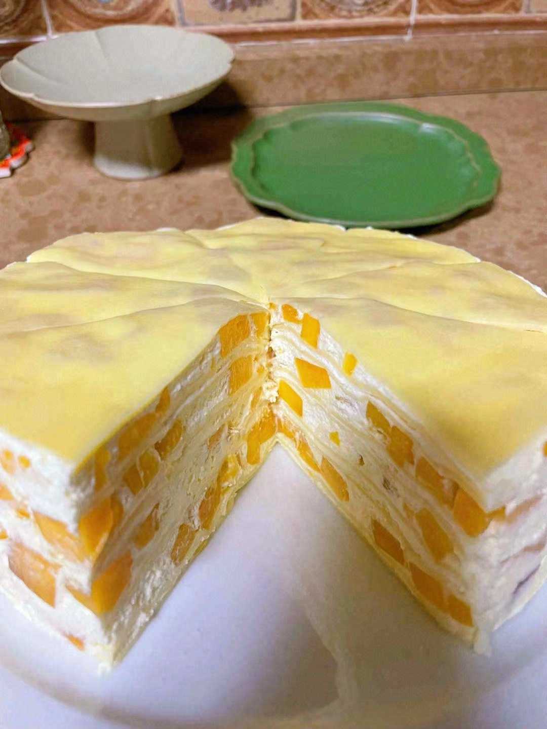 🥭芒果千层蛋糕，层层叠叠的✨ 层次多口感 配图2