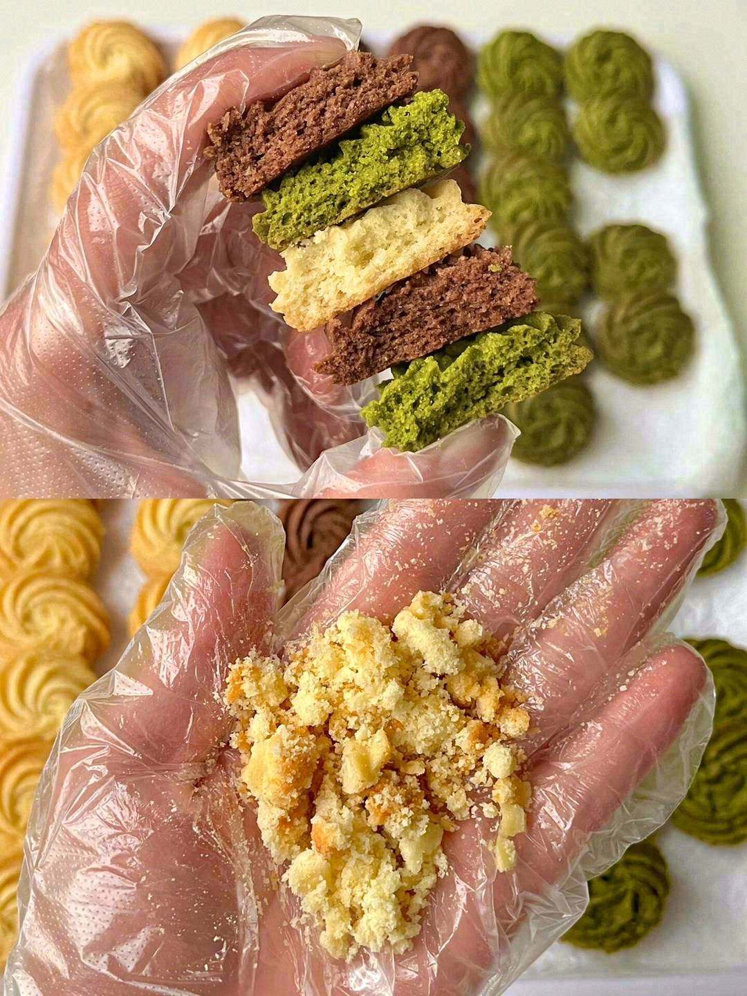 🍪曲奇外酥内软入口即化，奶香香味浓郁🍼， 配图2