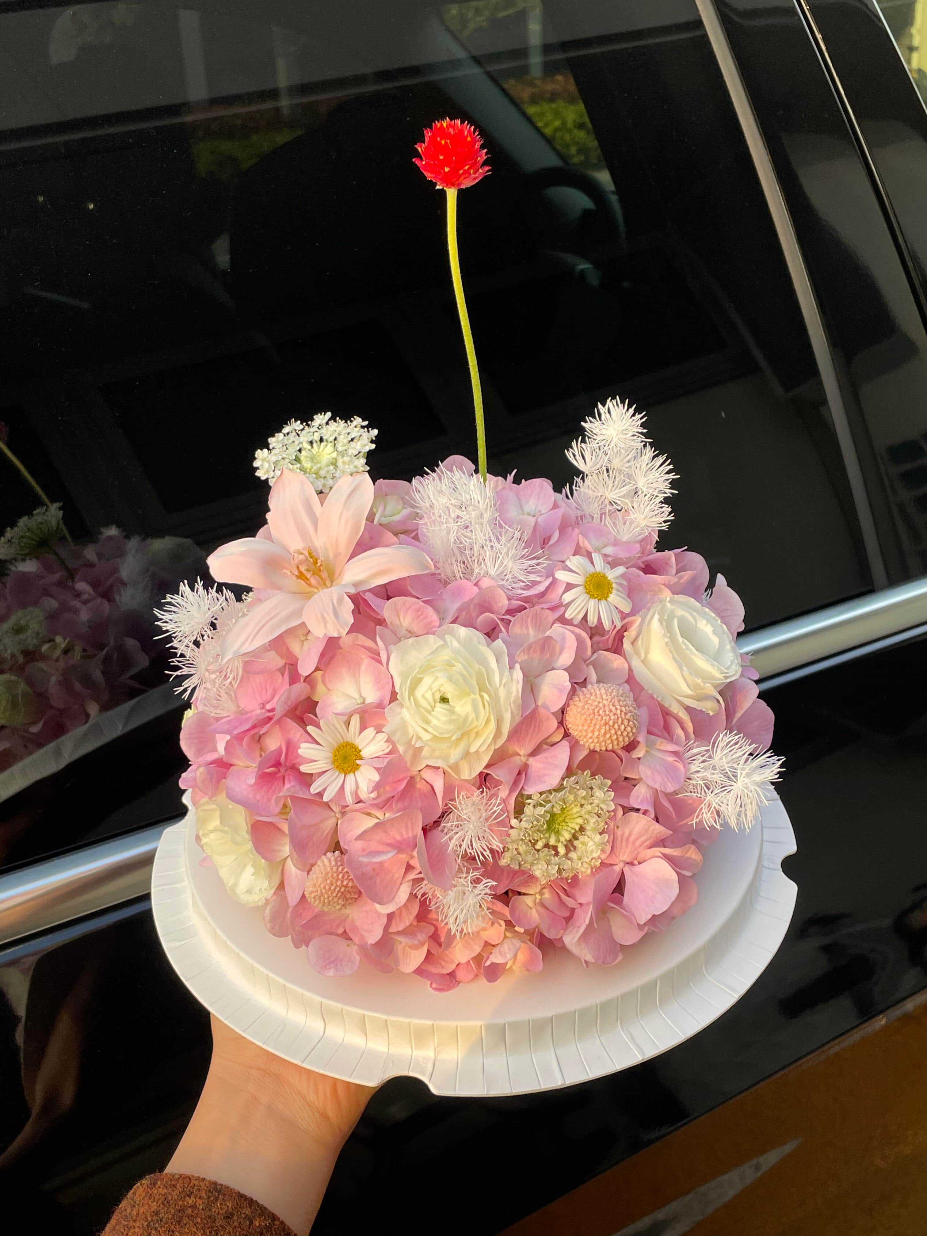 仪式感不必盛大🌷一块鲜花蛋糕就好🍰 甜入 配图1