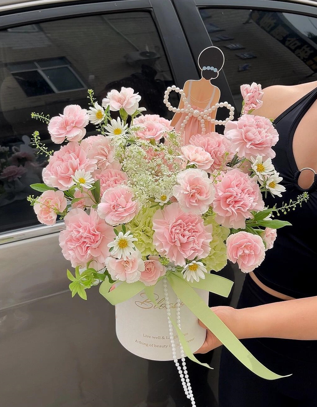 温柔粉🌸康乃馨抱抱桶 满满一桶的温柔与治 配图2