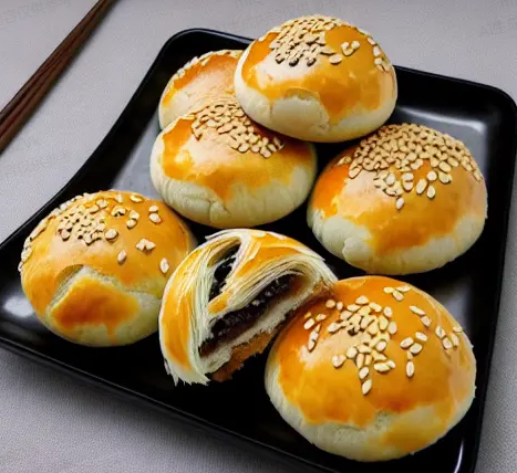 老婆饼，宛如一份精致的礼物，包裹着爱意和 配图1