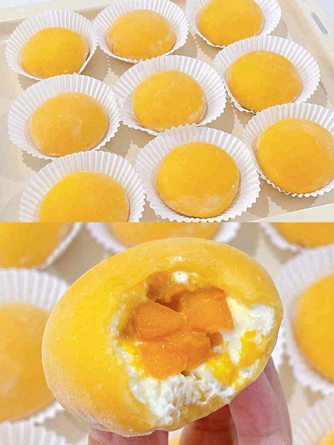 🌼软软糯糯一口满足的「雪媚娘」圆滚滚，胖 配图2