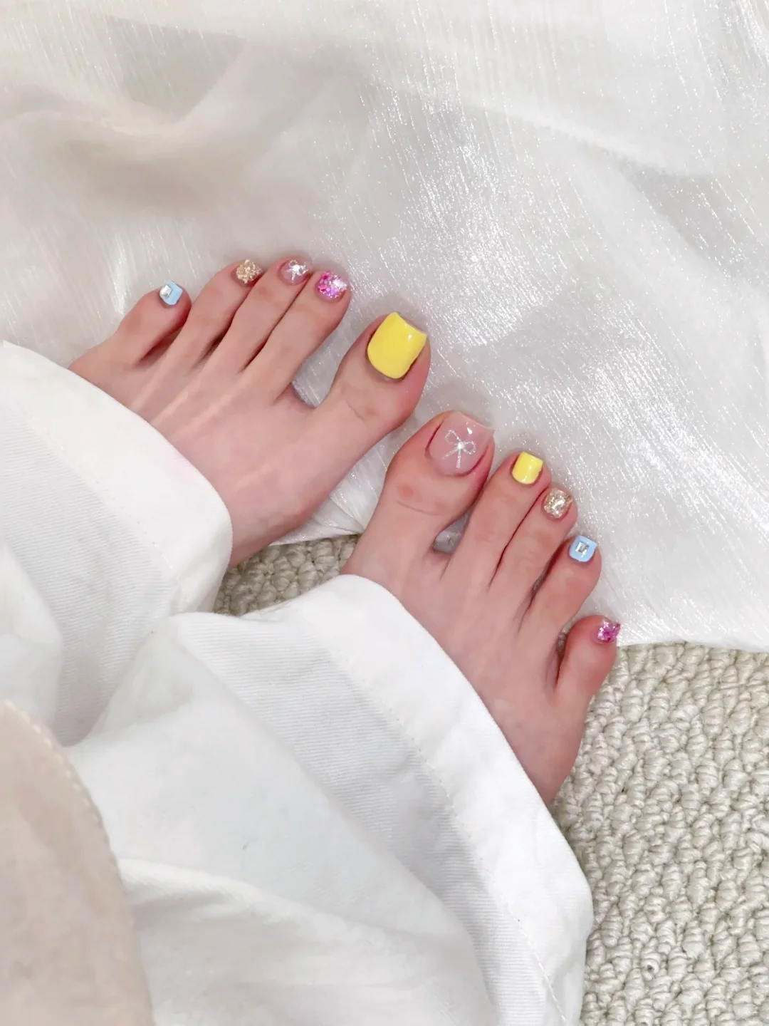 春日游园会｜彩色多巴胺糖果脚美甲💐💛