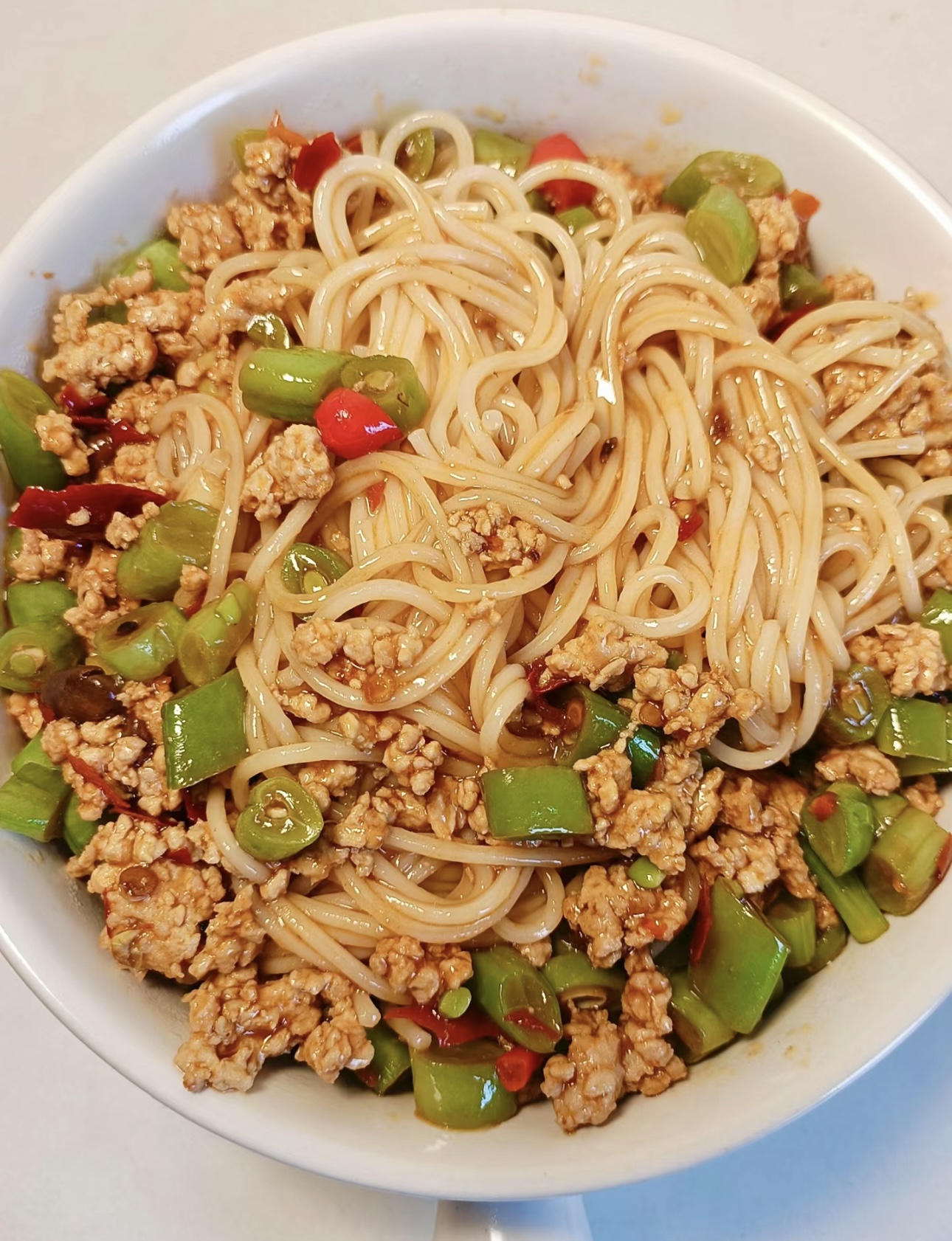 一碗豆角肉酱面，是对美味的深情告白。豆角 配图3