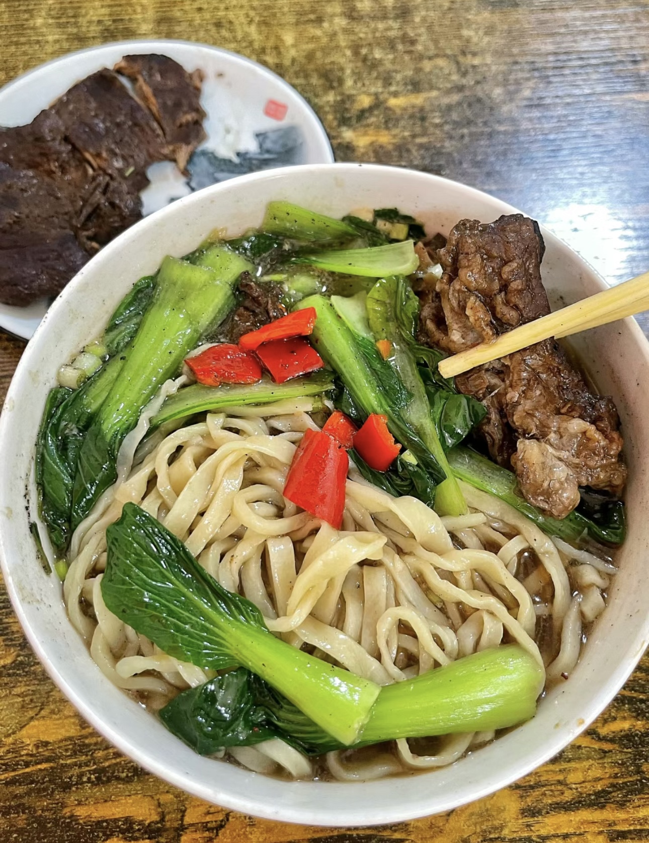 👍手工制作的杠子面，面条根根劲道👍，🍜口 配图2