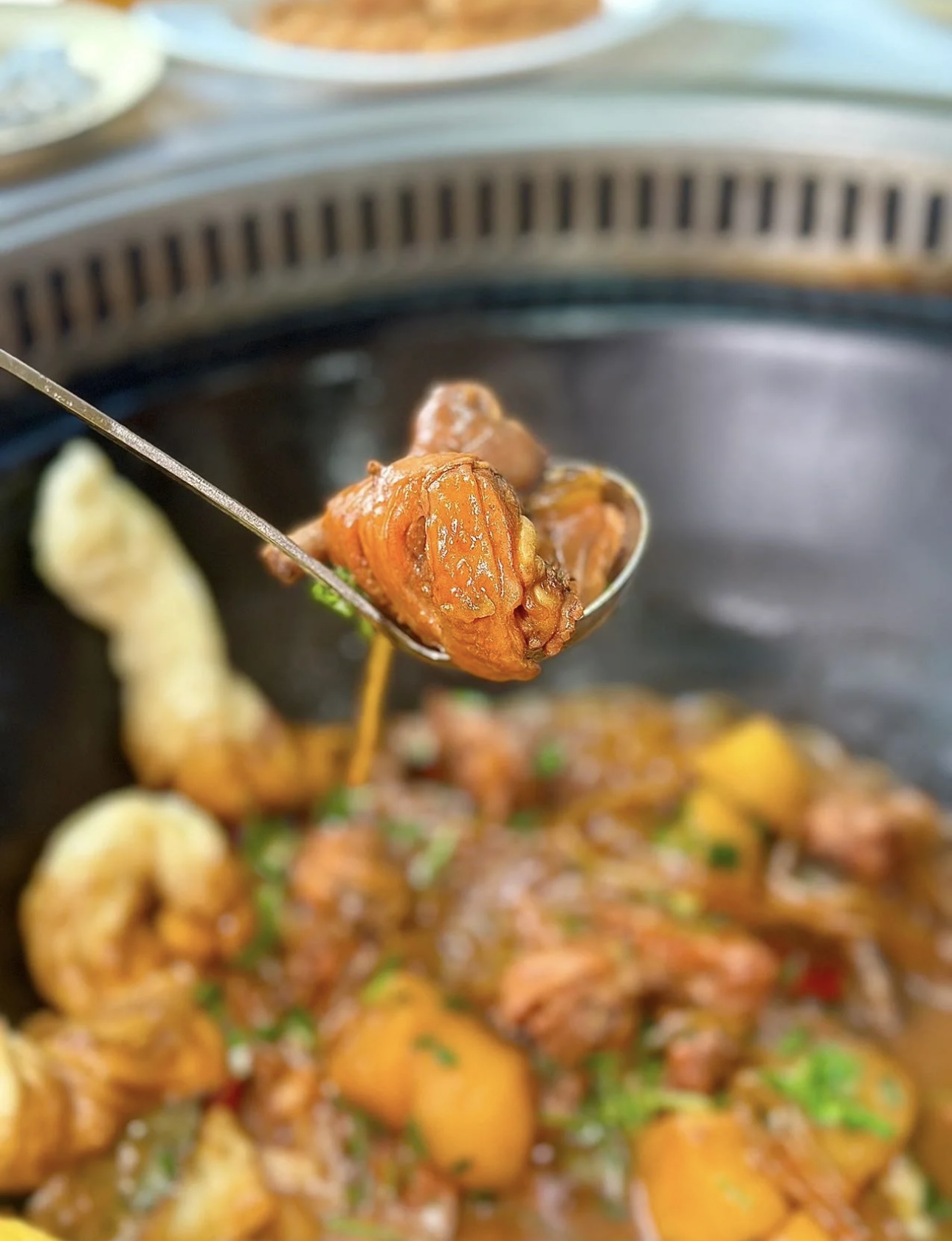 铁锅炖柴鸡，🐔柴鸡在铁锅中慢炖，肉质紧实 配图3
