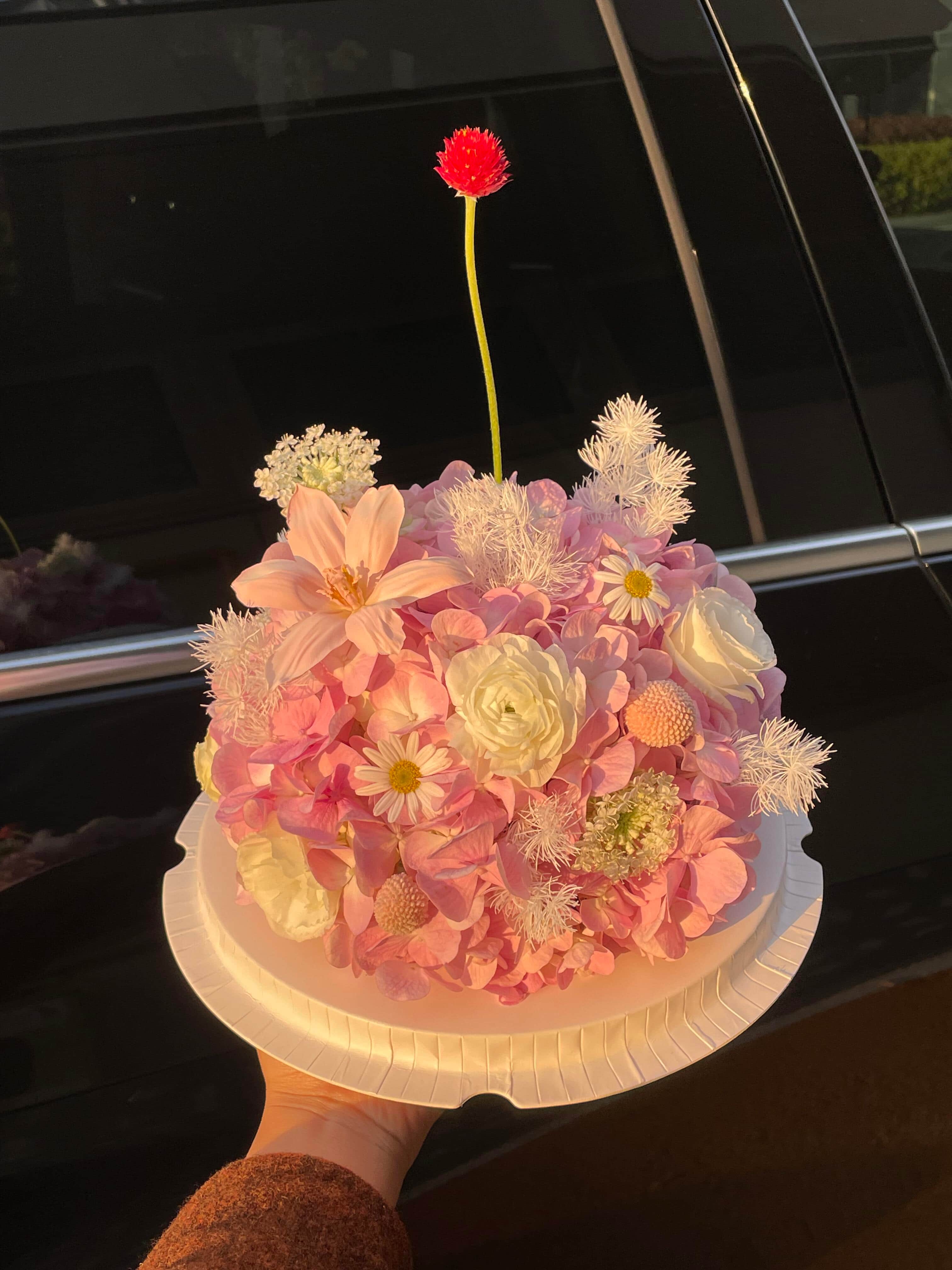 仪式感不必盛大🌷一块鲜花蛋糕就好🍰 甜入 配图2