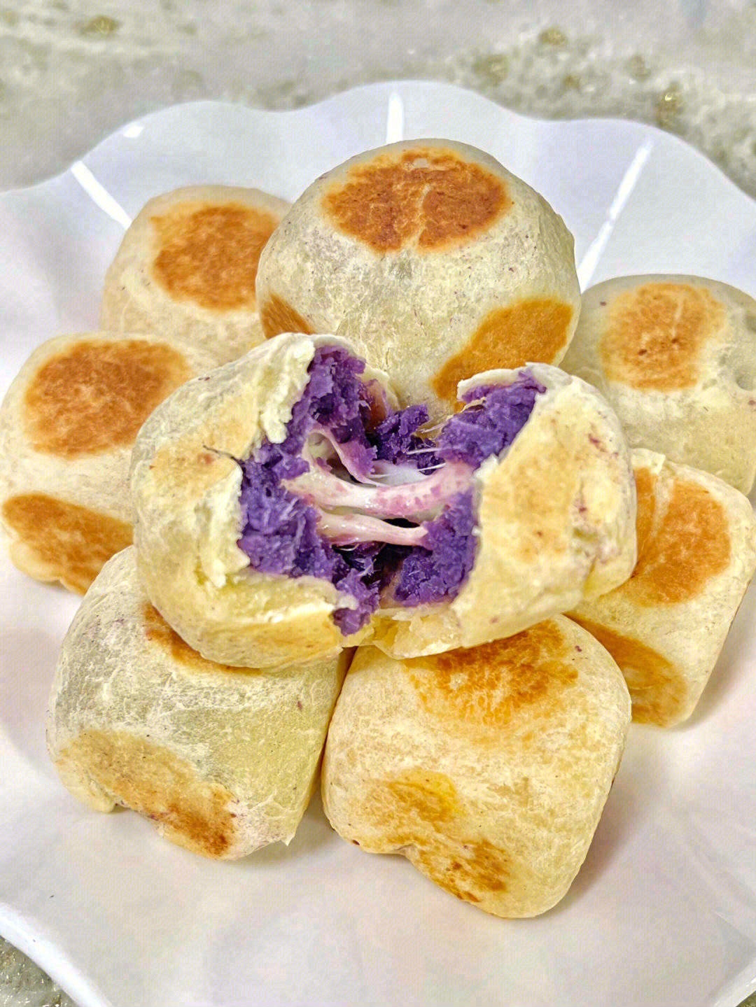 🍠紫薯味道很清香，做成了低卡仙豆糕🥞低卡 配图1