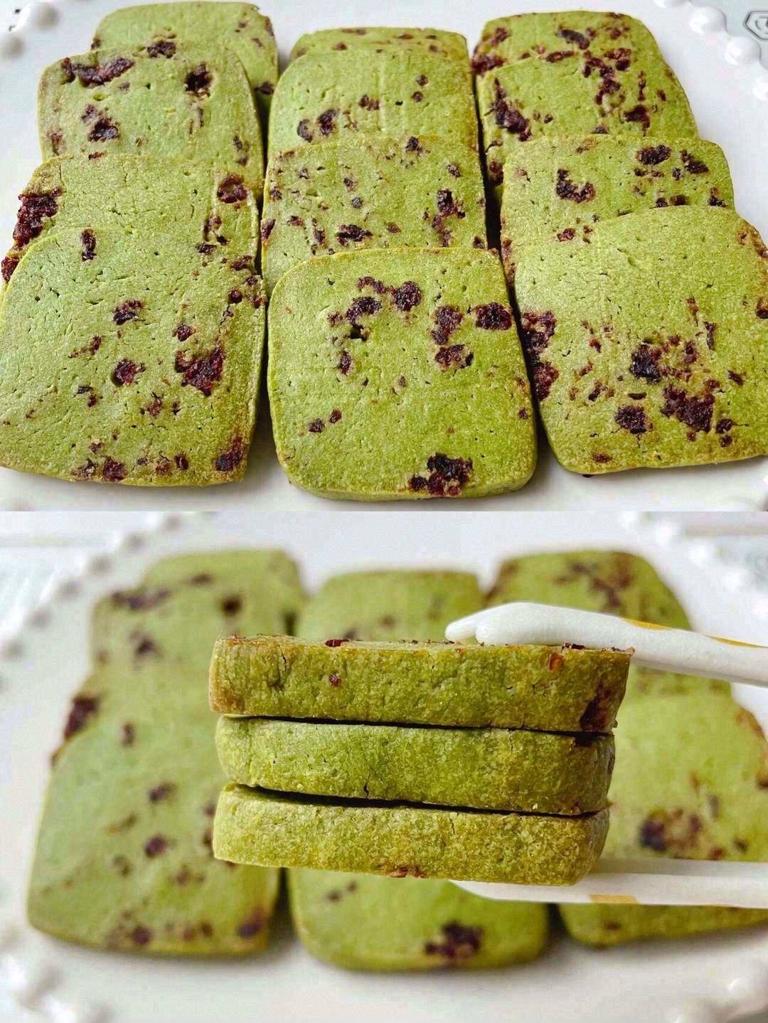 曲奇就吃抹茶味的‼️ 翠绿的颜色💚，吃起 配图3
