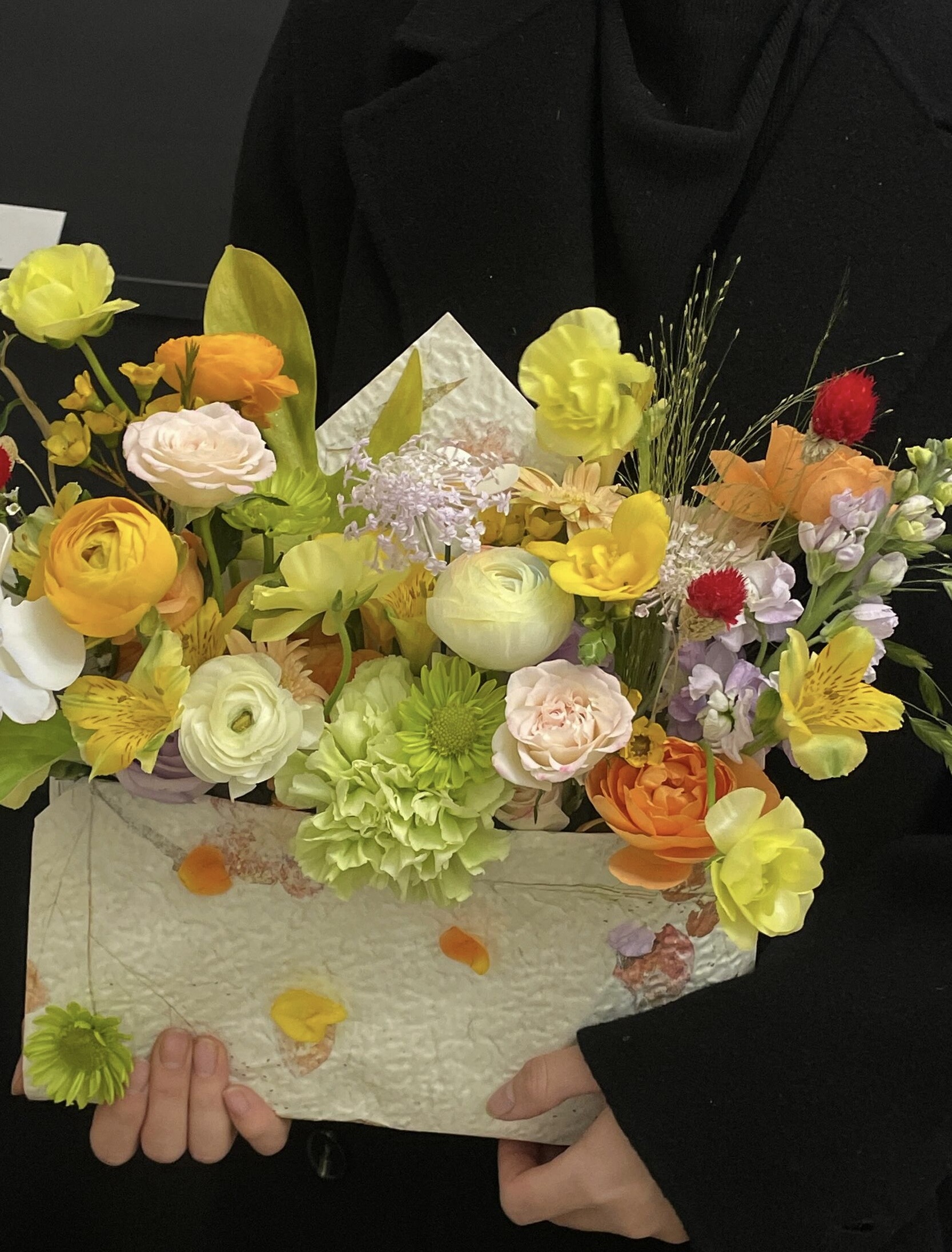 客订信封花束💐 春光无限🌿 鲜花为媒 花 配图1