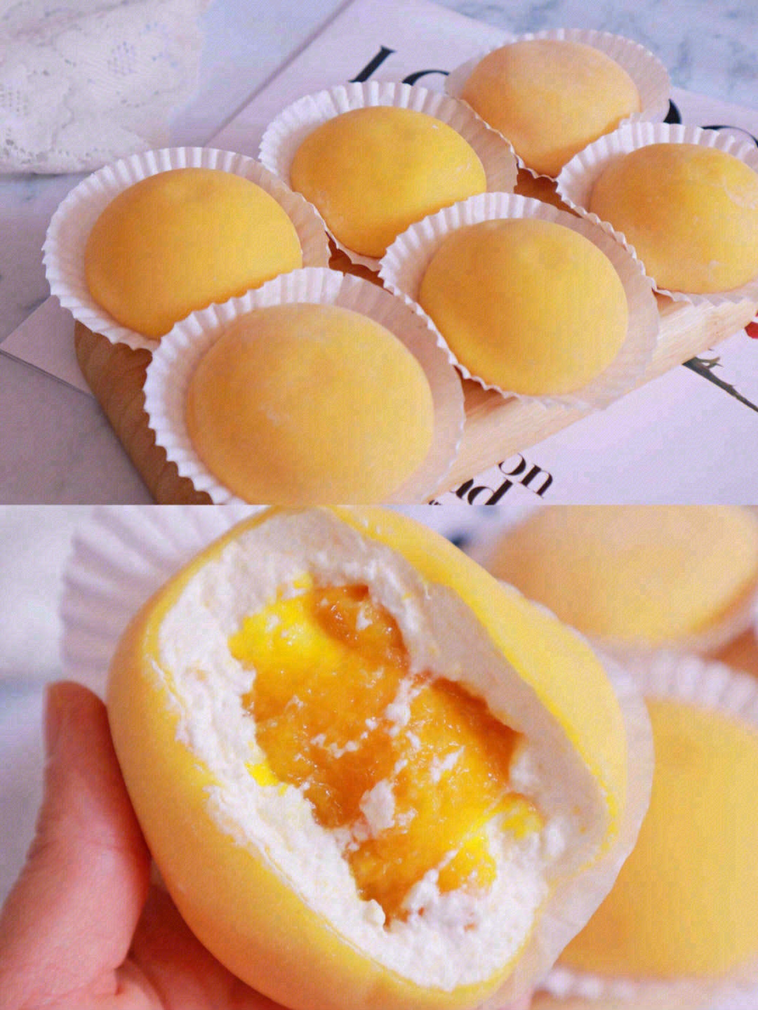 🌼软软糯糯一口满足的「雪媚娘」圆滚滚，胖 配图1