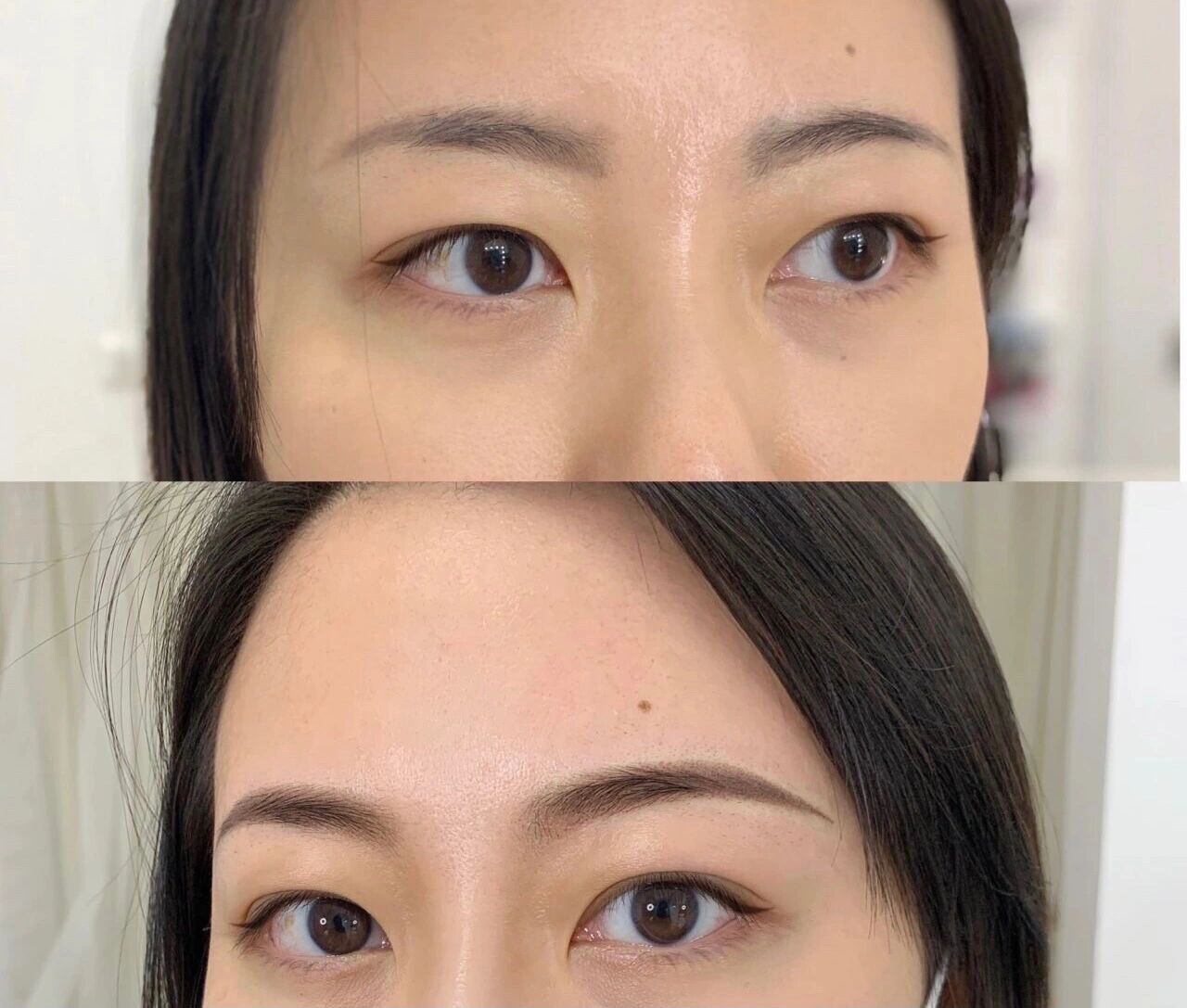 眉毛前后对比🆚 一对适合自己的眉毛 绝对