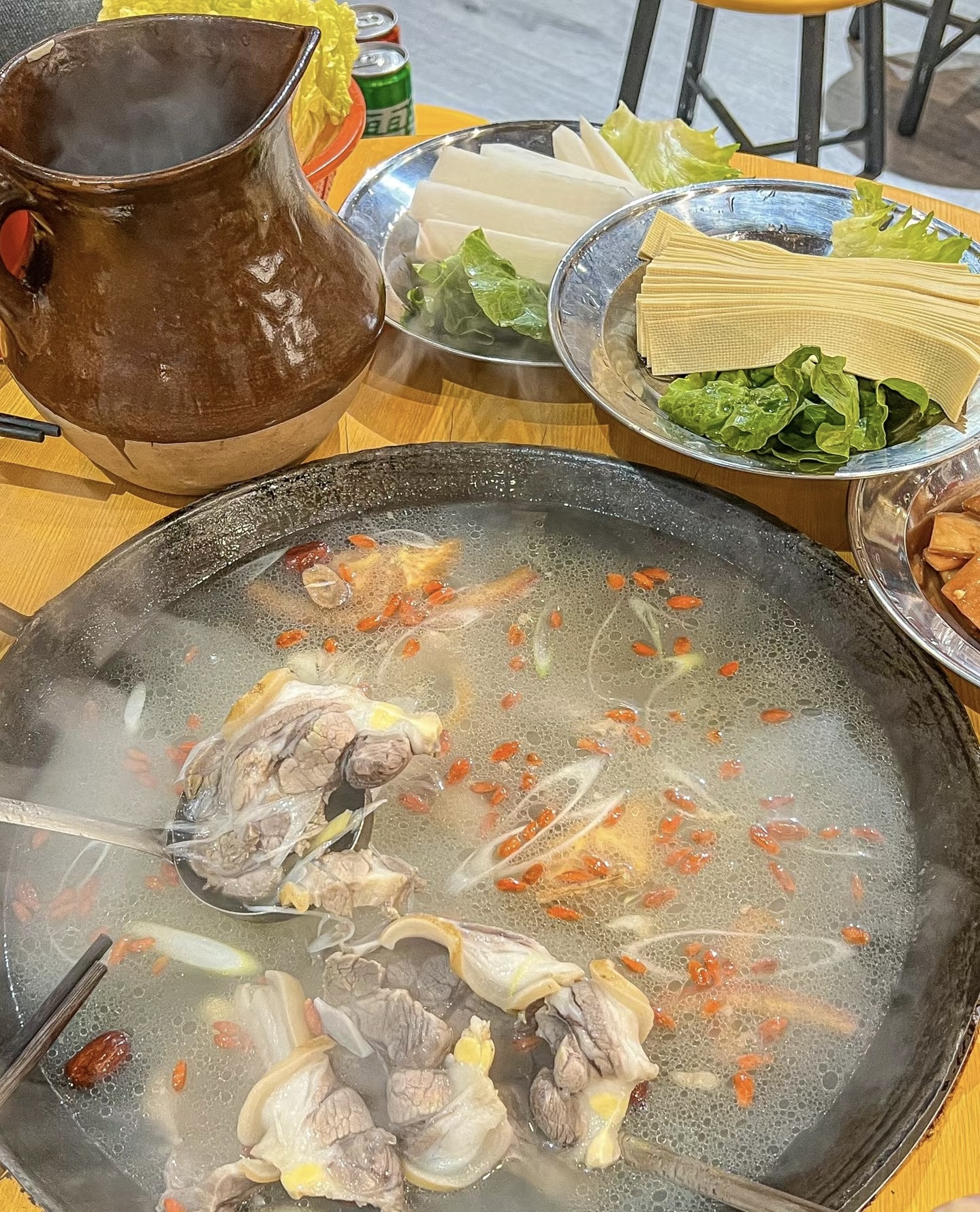 一锅羊肉汤 喝上一碗 真的不要太舒服～烫 配图2