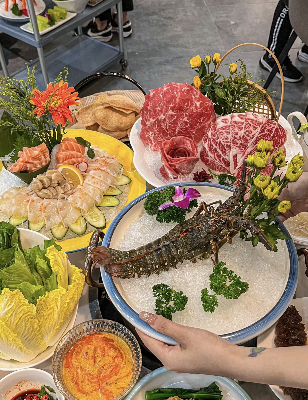 鲜香的海鲜火锅，满满一锅海味。鲜虾、肥蟹 配图2