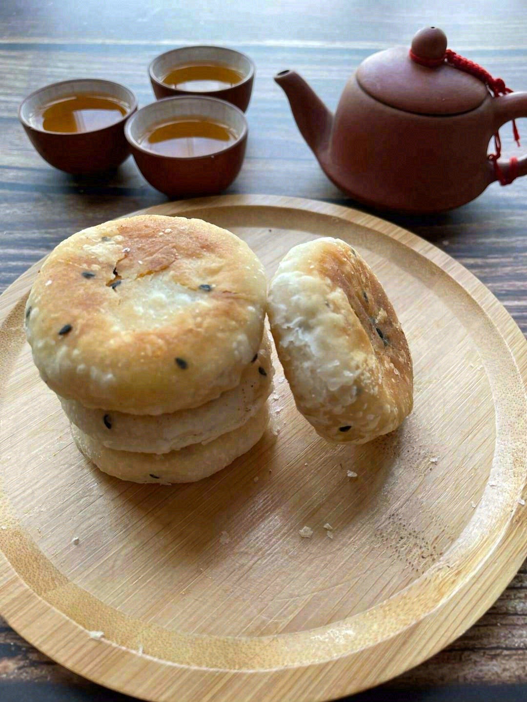 一杯热茶☕️+一块绿豆饼🥞 就是打工人下 配图2