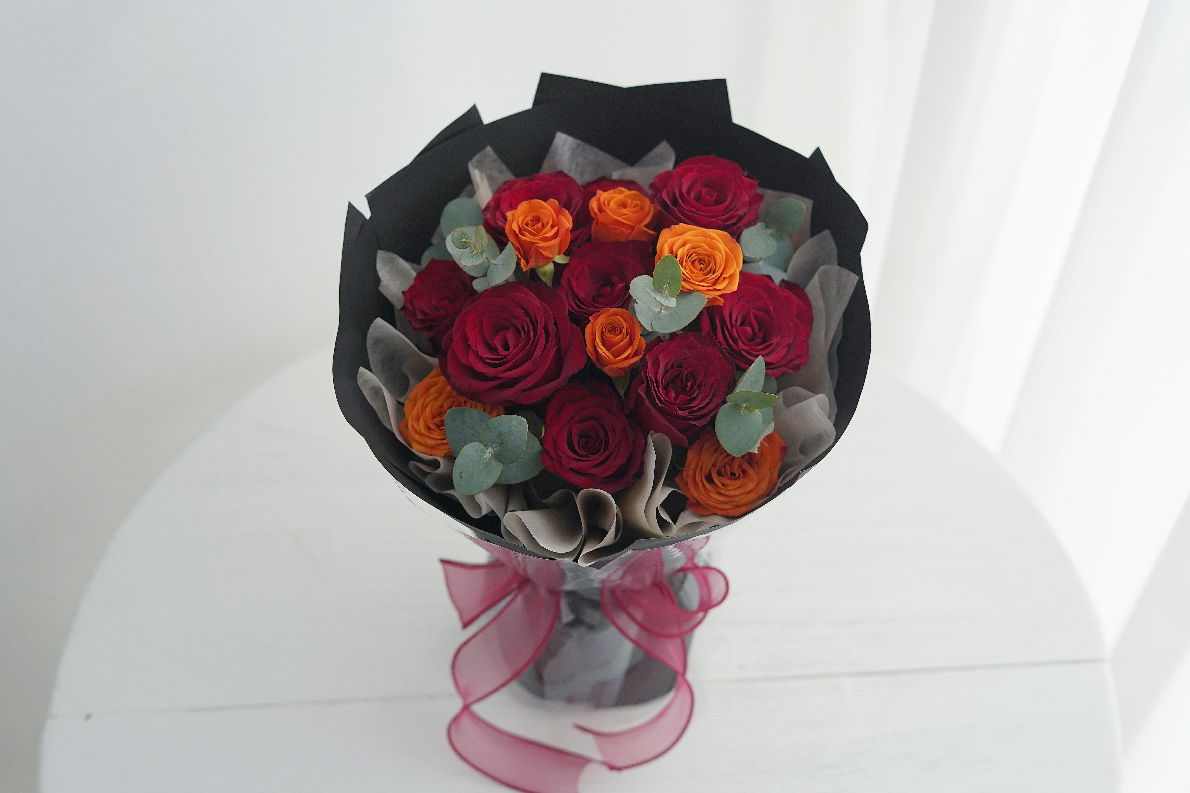 #情人节经典红玫瑰花束🌹 🧡♥红与橙的碰 配图1