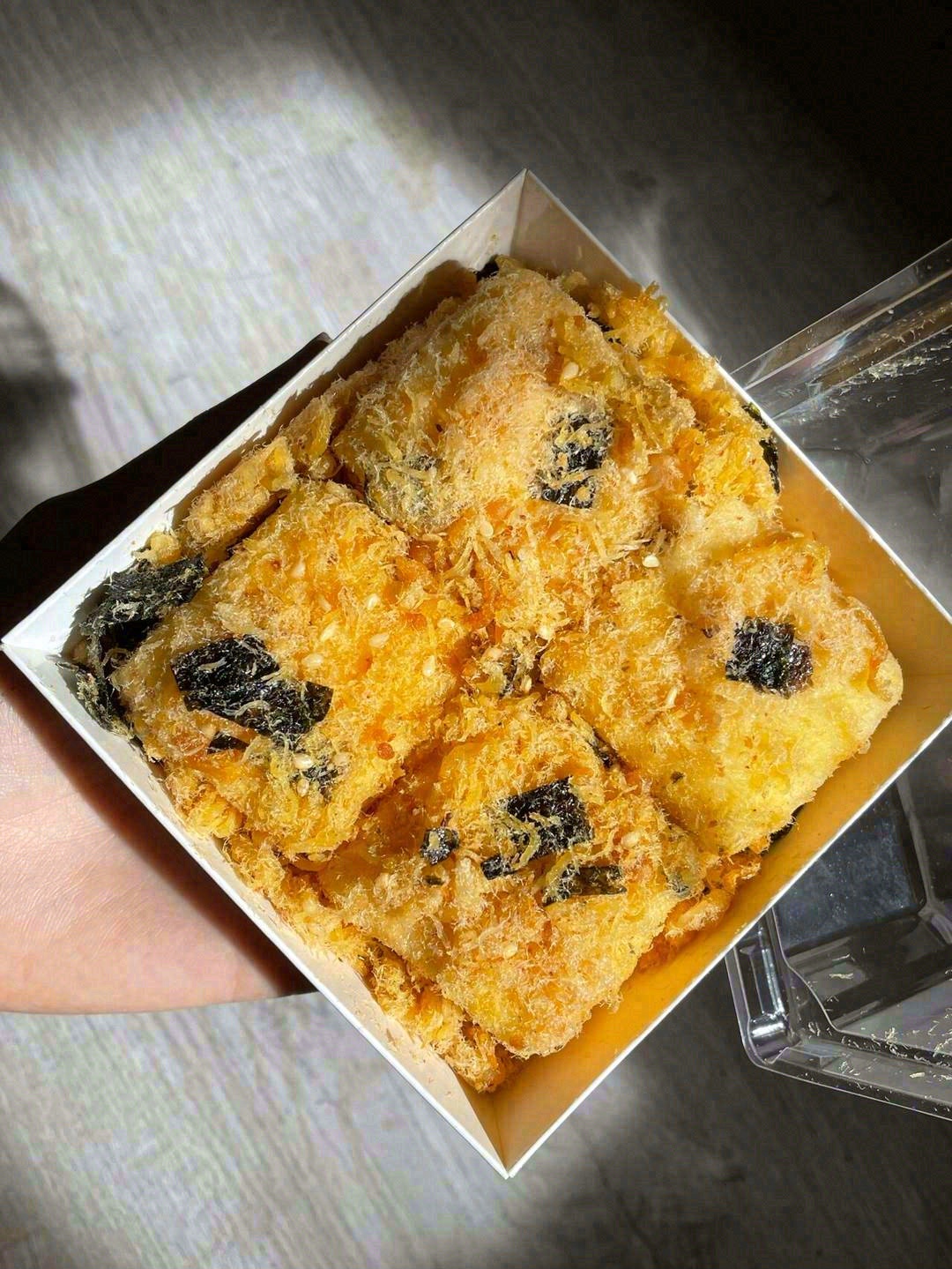 🦀蟹肉松的咸香透着蛋糕的微甜🥞 蛋糕的绵 配图3