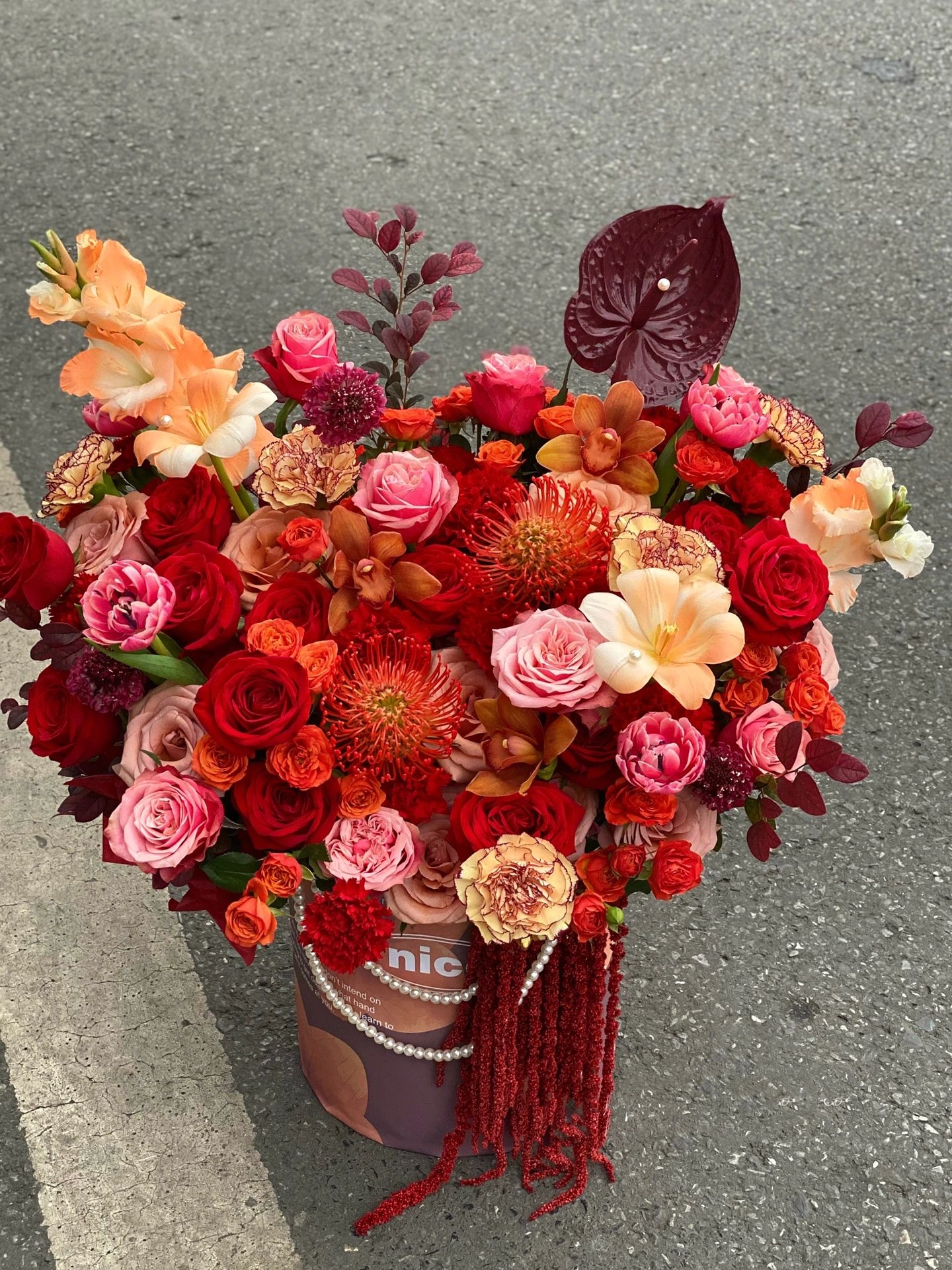 祝寿花束💐 给老人祝寿的超大抱抱桶🌸🌸  配图1