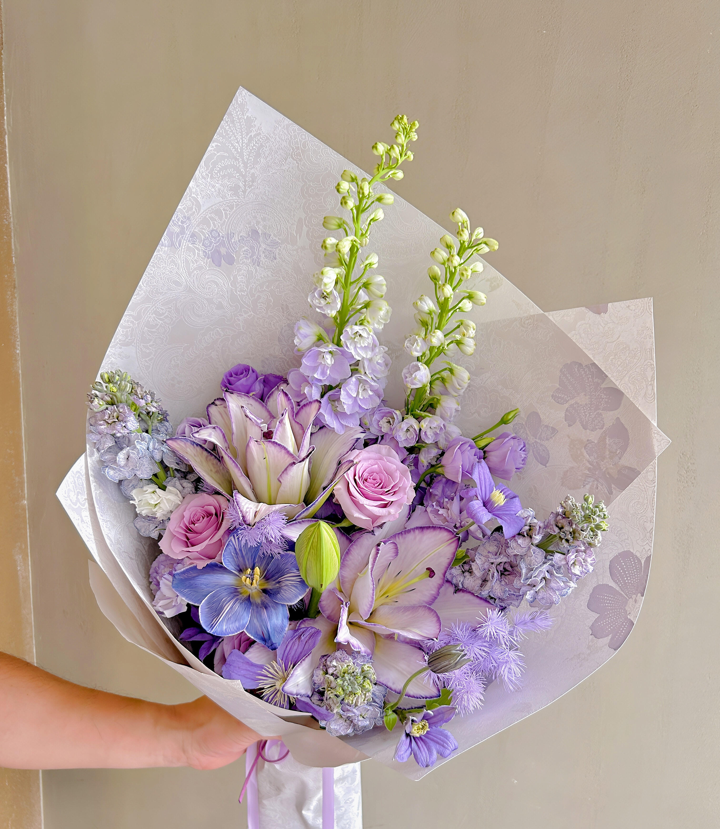 紫百合太绝了🌸 花瓣通透如雾 💜香气清冽 配图1