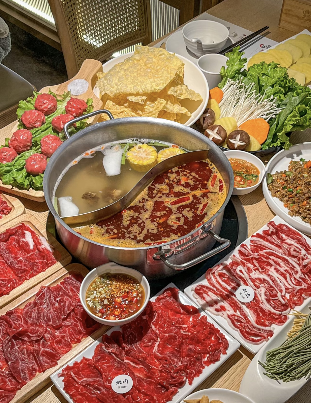 现切的I鲜肥牛^|匙柄^看着就新鲜，师傅 配图1