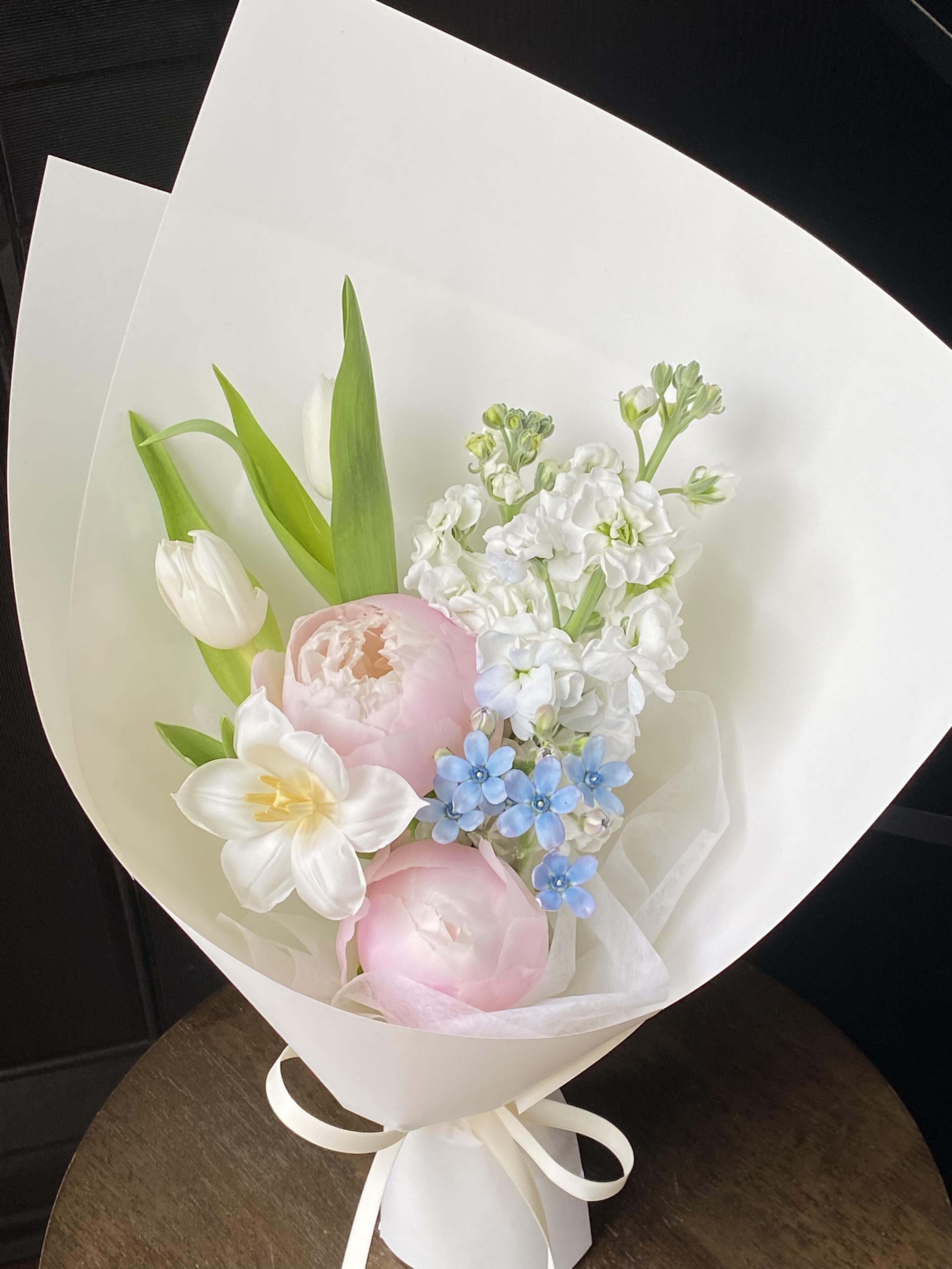 送甜妹看这里🌺 超温柔的芍药花束 浅粉芍 配图3